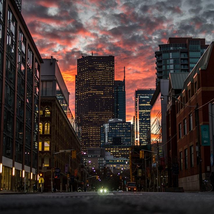 Sunset outdoors in Portugal